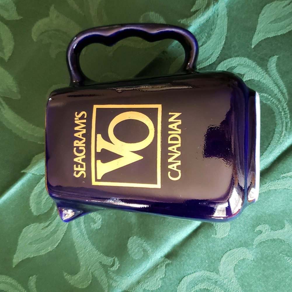 Barware Jug 5in Cobalt/Gold